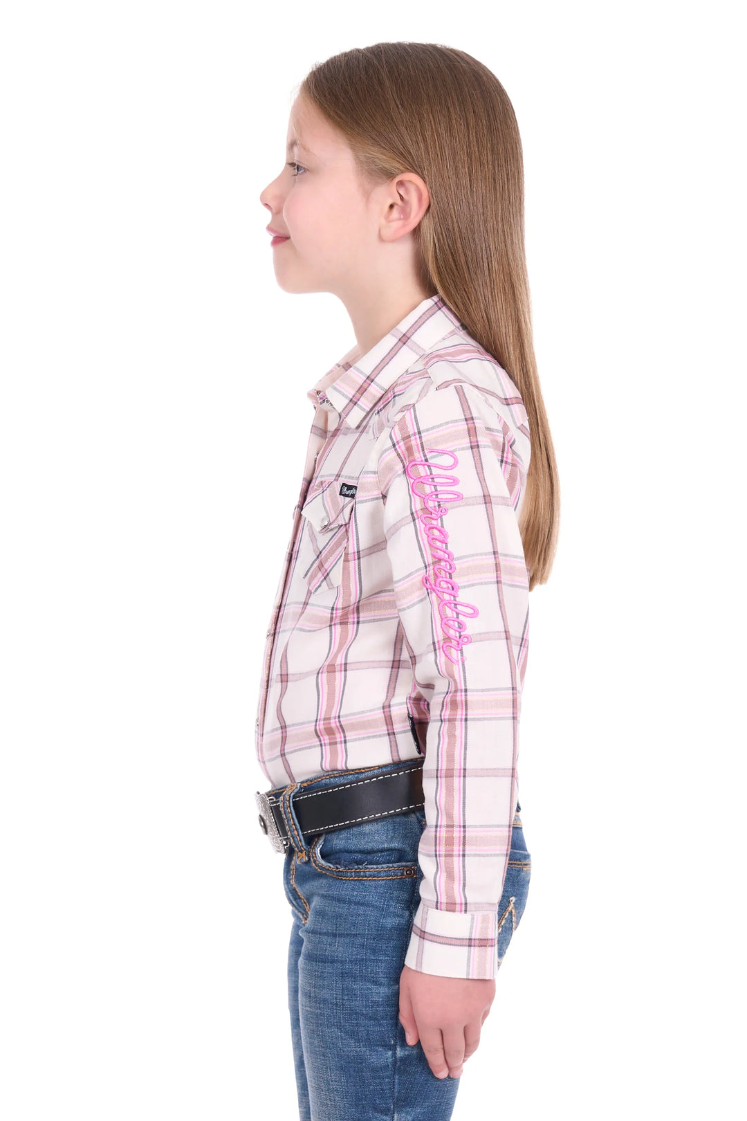 Wrangler - Girls Henley Logo Shirt
