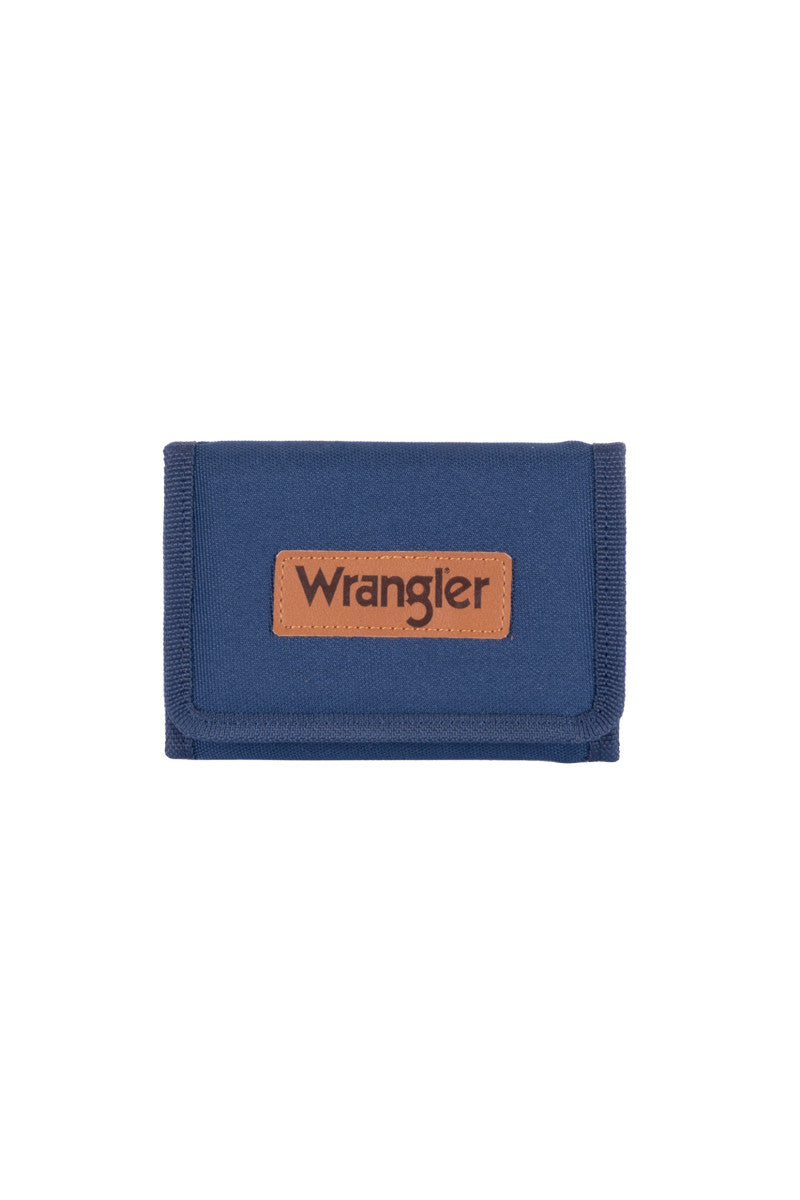 Wrangler - Mens Wrangler Logo Navy Wallet