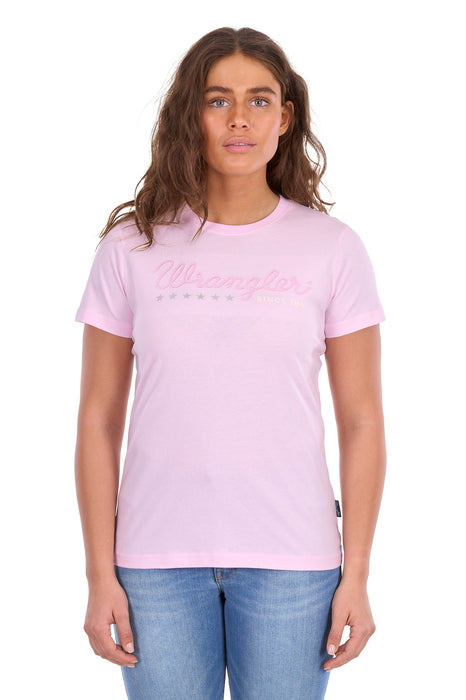 Wrangler - Womens Pastel Pink Lucy Tee