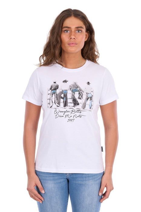 Wrangler - Womens White Josie Tee