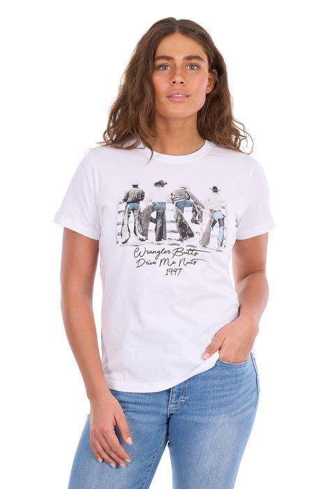 Wrangler - Womens White Josie Tee