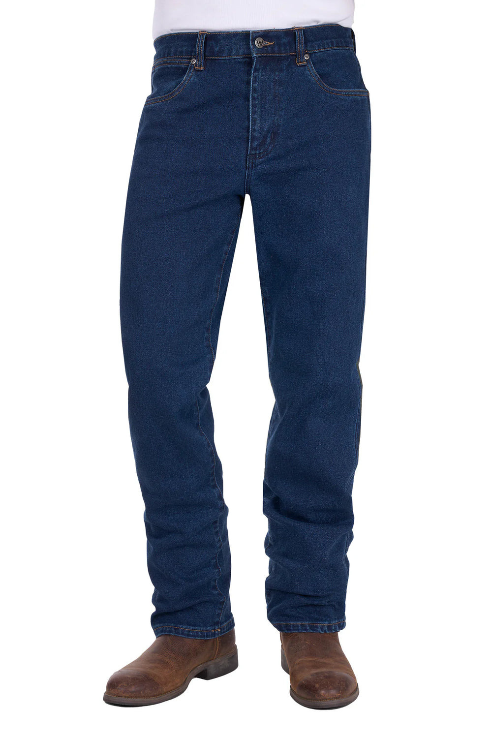Wrangler - Mens Original Rinse Straight Cut Jeans