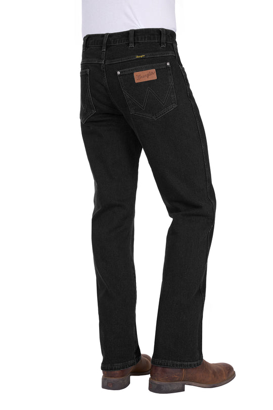 Wrangler - Mens Black Slim Straight Leg Jean
