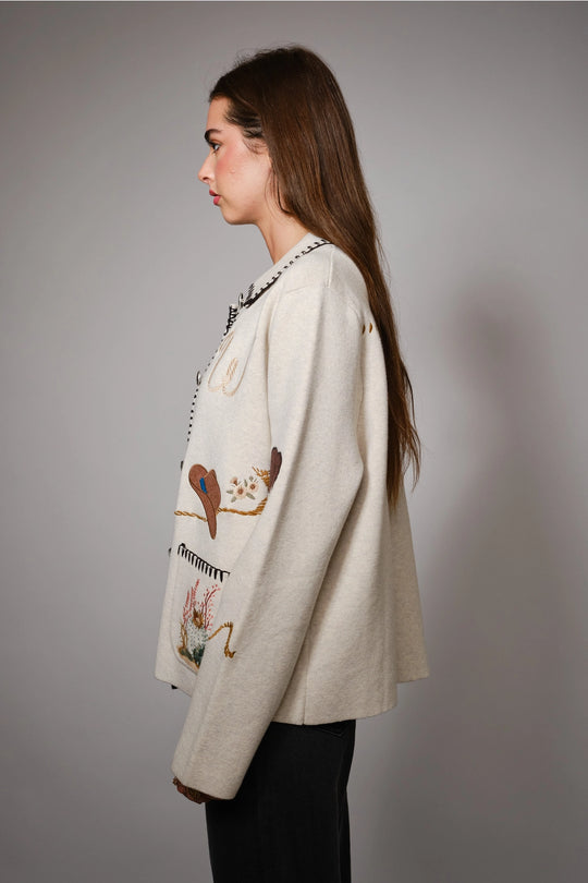 Buffalo Belle - Womens Western Round Up Wool Blend Jacket