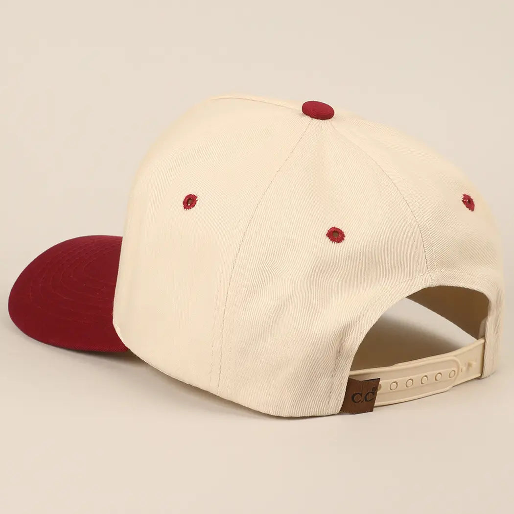 Buffalo Belle - Rodeo Two Toned Cap Burgundy