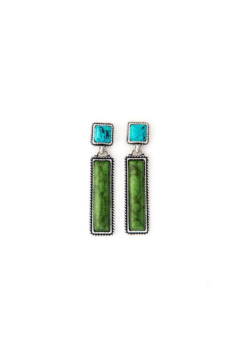 West & Co - Sutton Turquoise Post Earrings