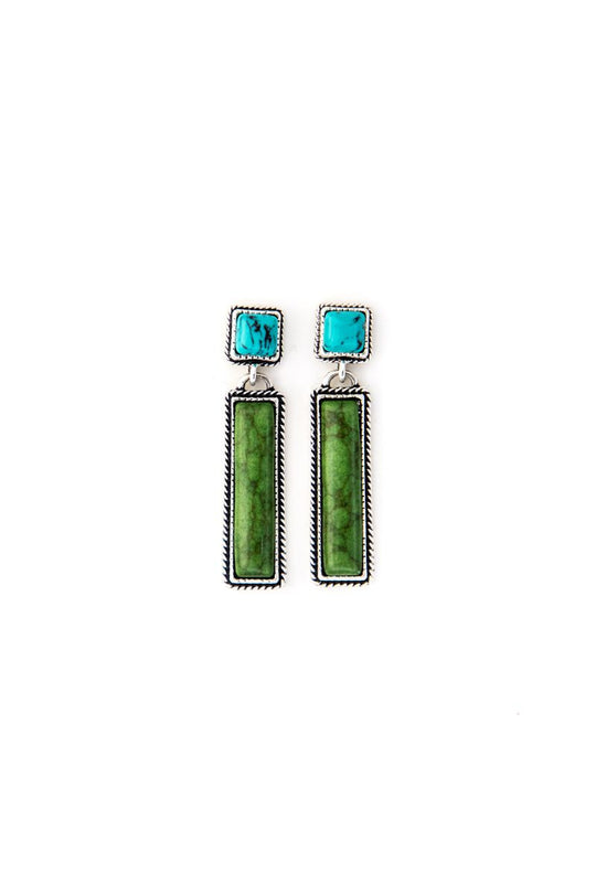 West & Co - Sutton Turquoise Post Earrings
