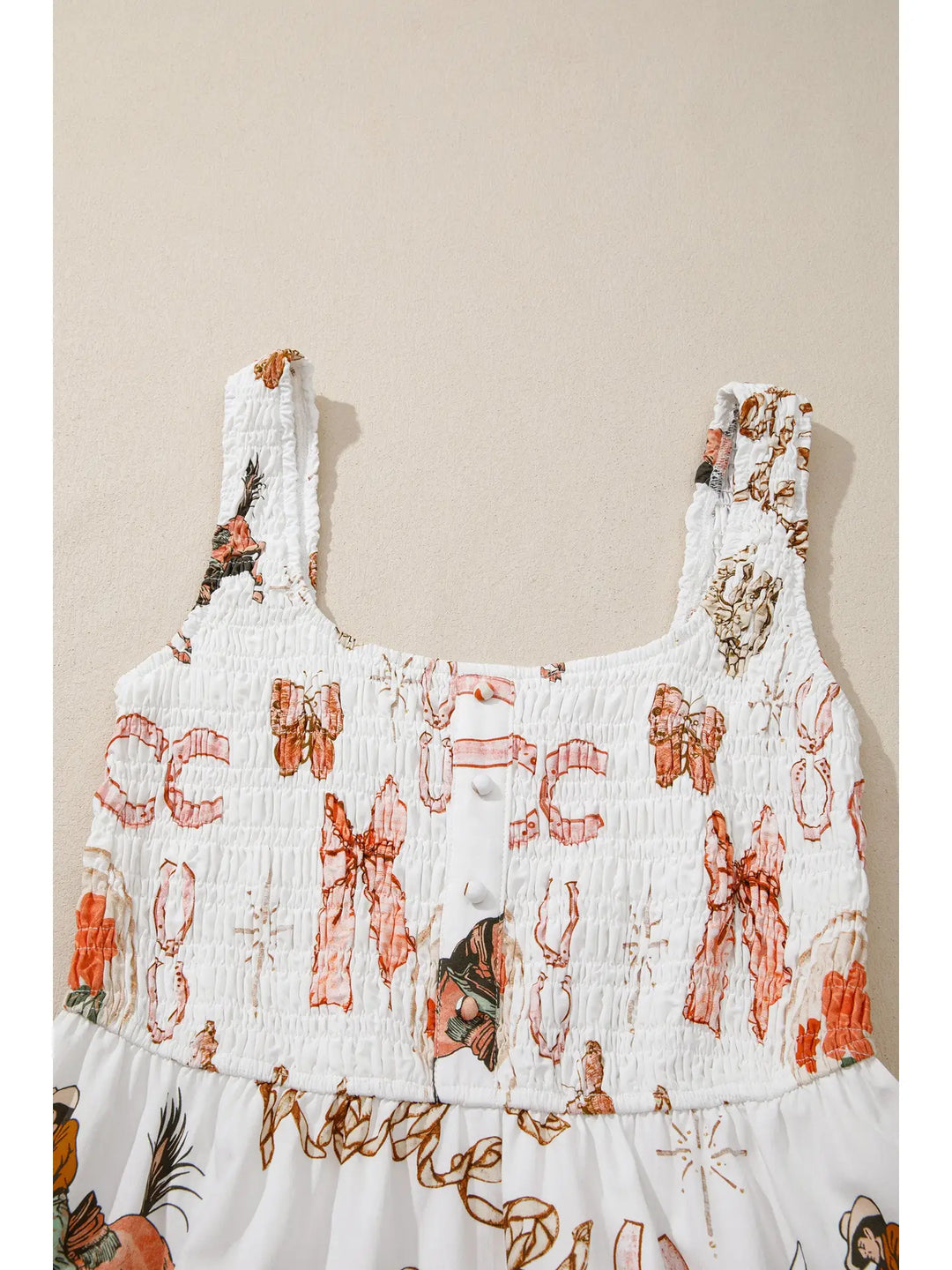 Buffalo Belle - Western Horseshoe Smock Dress