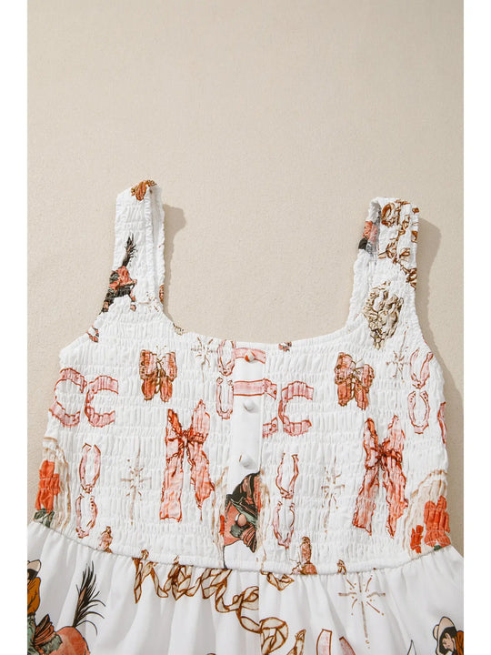 Buffalo Belle - Western Horseshoe Smock Dress