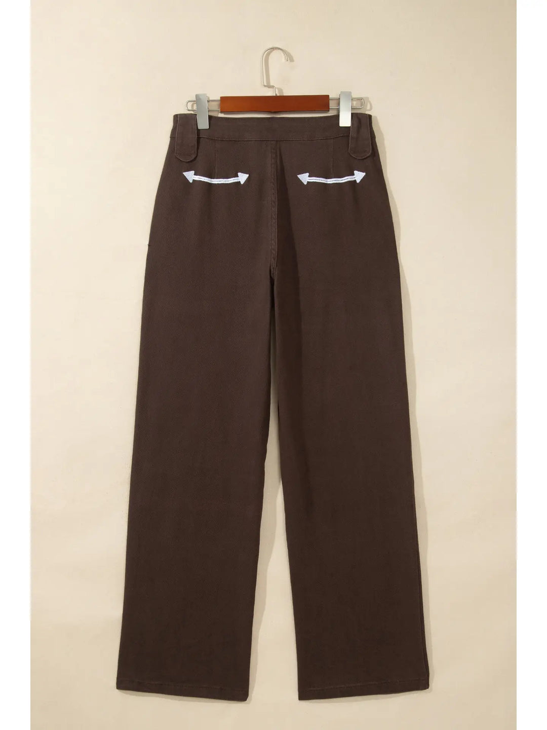 Buffalo Belle - Womens Western Arrow Embroidered Button Fly Jeans