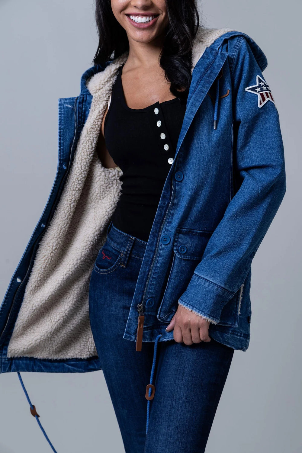 Kimes Ranch - AWA Utility Jacket Light Wash Indigo