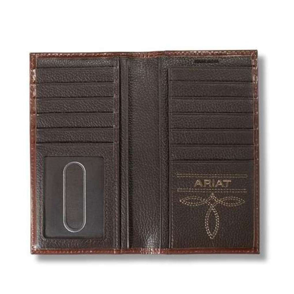 Ariat - Mens Dark Leather Rodeo Wallet