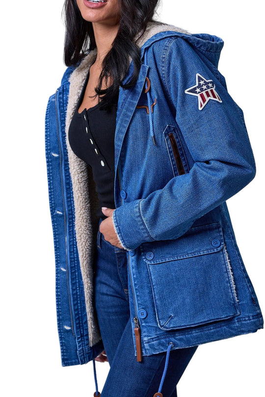 Kimes Ranch - AWA Utility Jacket Light Wash Indigo