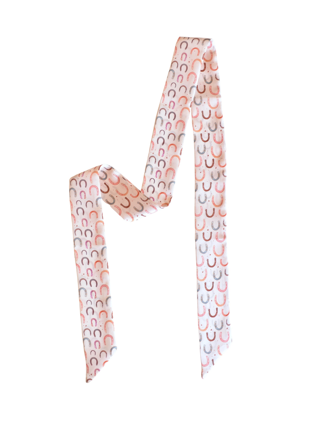 Wild Rag - Colorful Lucky Horseshoes Twilly Scarf