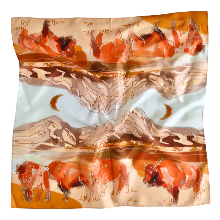 Wild Rag - Bison & Mountain Range
