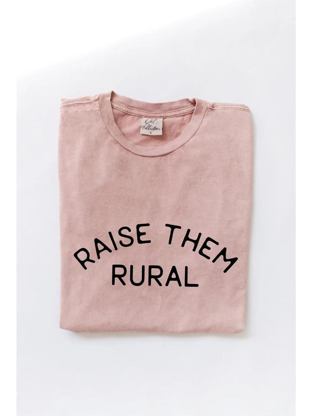 Buffalo Belle - Raise Them Rural Mineral Washed Rose Tee