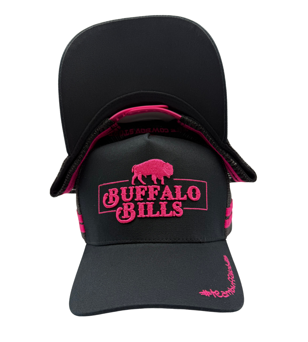 BBWS - QLD Logo Black/Hot Pink Trucker Cap