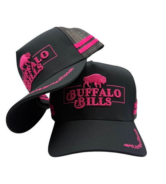 BBWS - QLD Logo Black/Hot Pink Trucker Cap