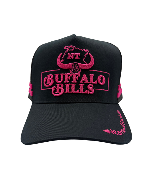 BBWS - NT 3D Logo Black/Hot Pink Trucker Cap