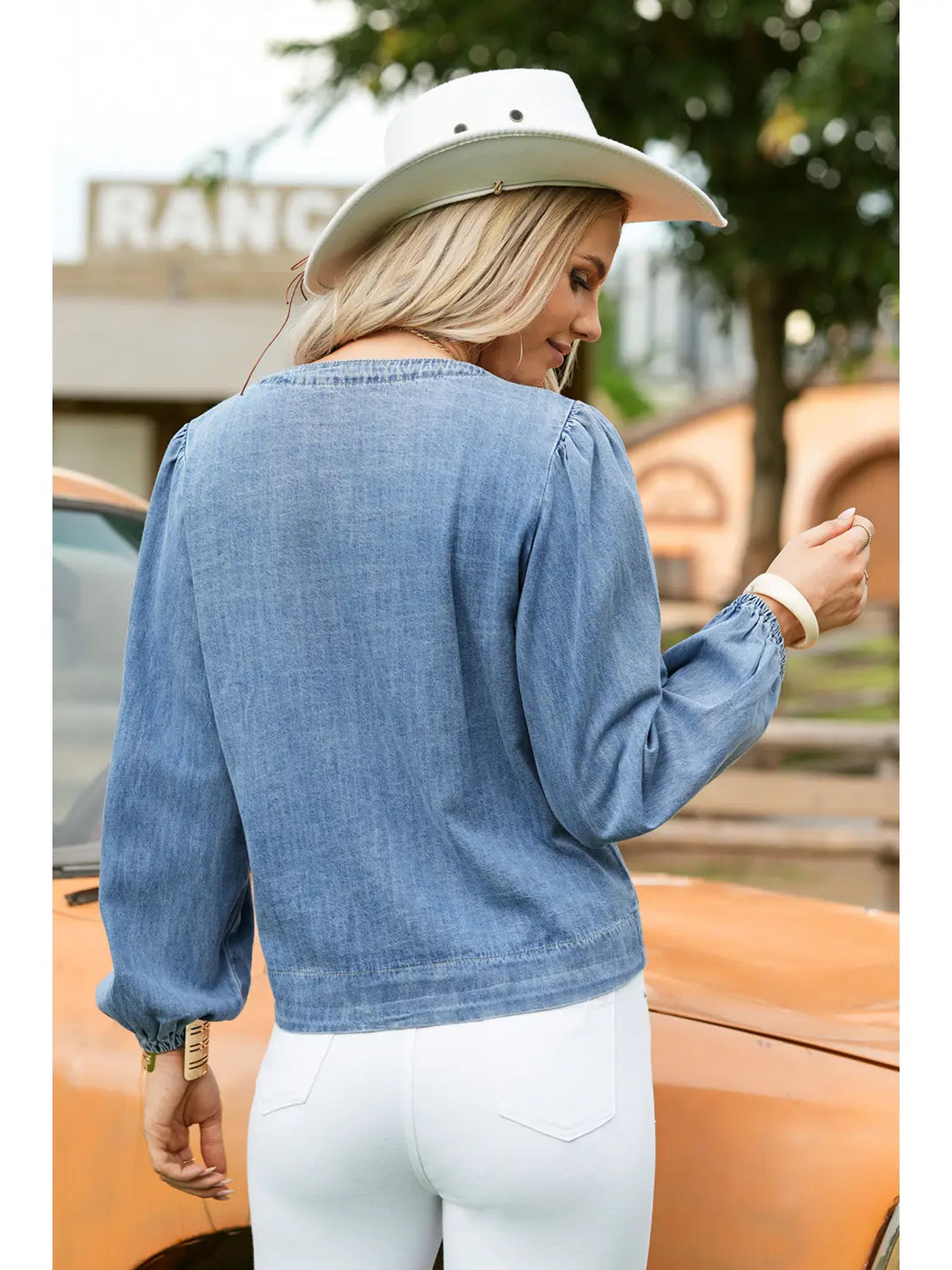 Buffalo Belle - Denim Renee Blouse