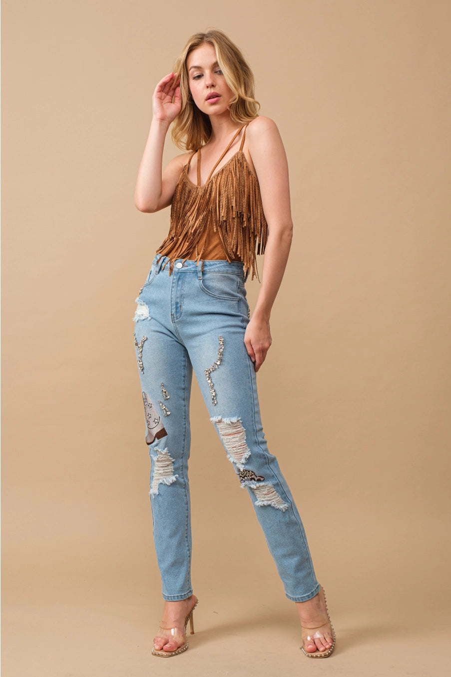 Buffalo Belle - Georgia Rhinestone Embroidered Jeans