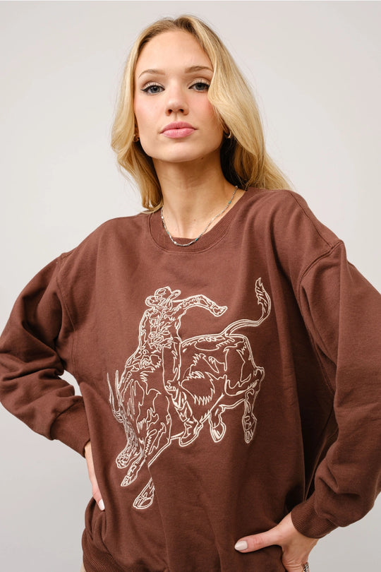 Buffalo Belle - Women's Brown Bucktown Sweater