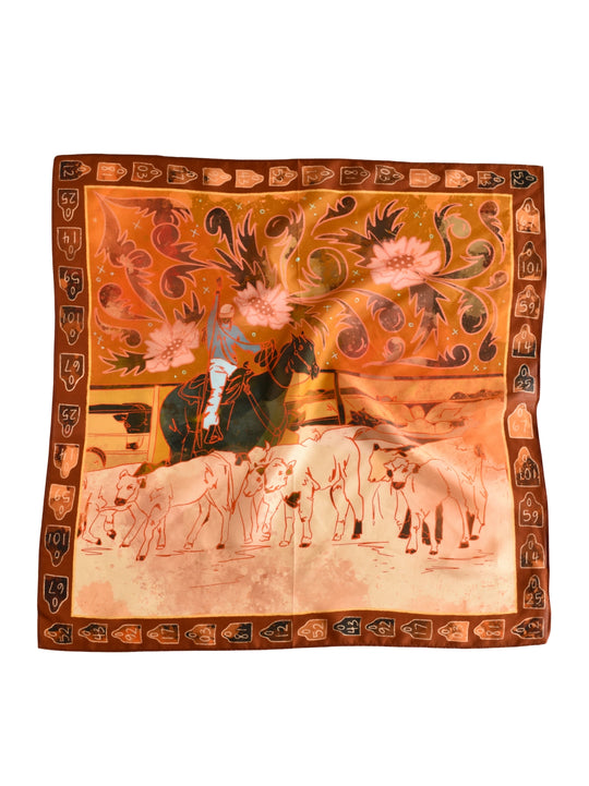 Wild Rag - Round Up Silk Western Cowgirl