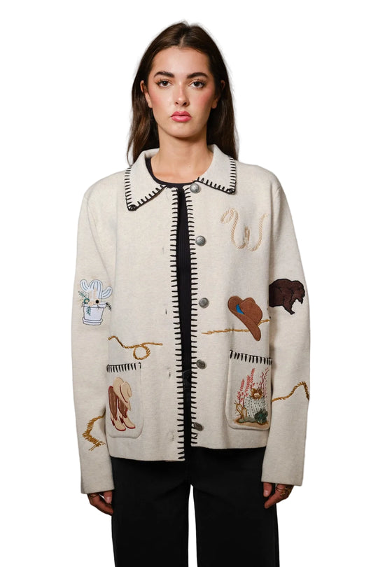 Buffalo Belle - Womens Western Round Up Wool Blend Jacket