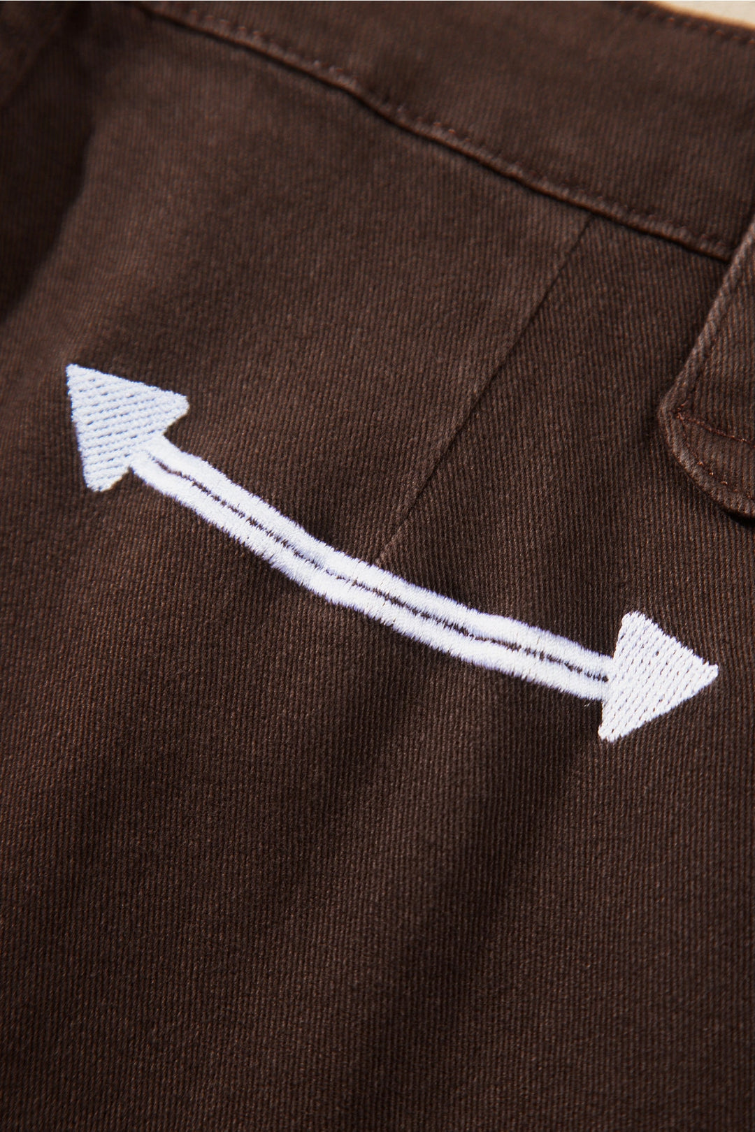 Buffalo Belle - Womens Western Arrow Embroidered Button Fly Jeans