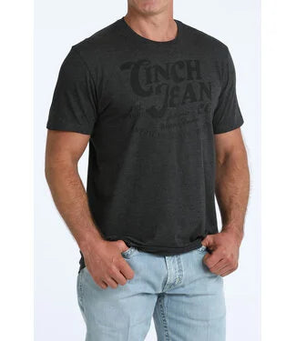 Cinch - Mens Charcoal Logo Tee