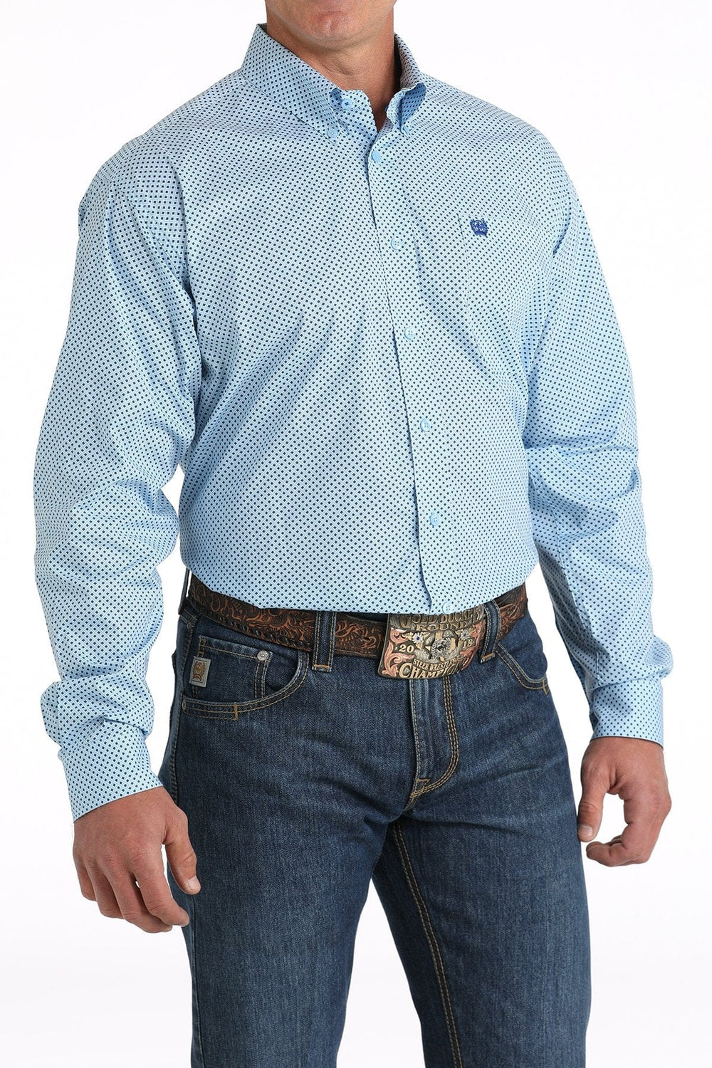 Cinch - Mens Dallas Diamond Print Arena Shirt