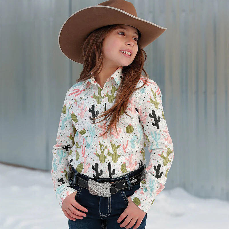 Cruel Girl - Kids Cactus Cowgirl Arena Shirt