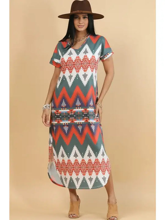 Buffalo Belle - Womens Chevron Chelsea Dress