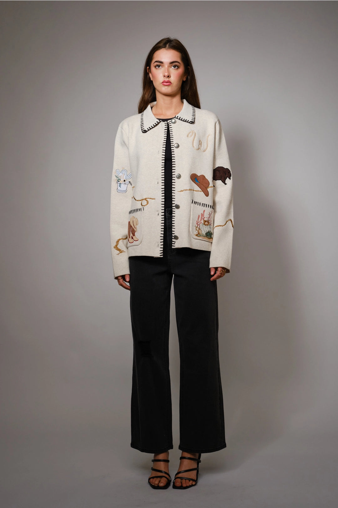 Buffalo Belle - Womens Western Round Up Wool Blend Jacket