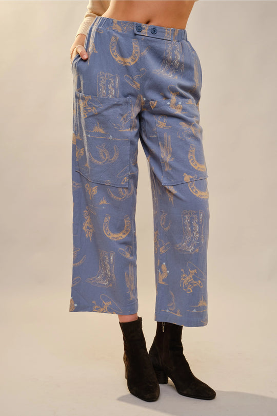 Buffalo Belle - Womens Kacee Western Wide Leg Pants