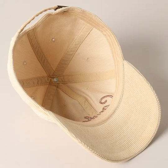 Buffalo Belle - Cowboy Corduroy Beige Cap