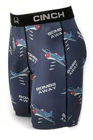 Cinch - Mens 9" Boxer Briefs Bombs Away