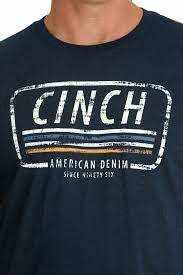 Cinch - Mens Navy Denim Tee