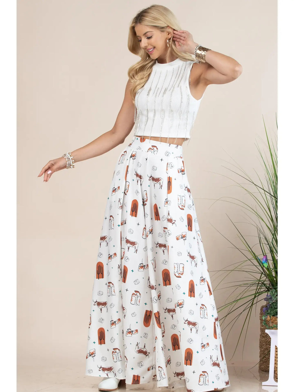 Buffalo Belle - Womens Jazzy Farm Wide Leg Pants
