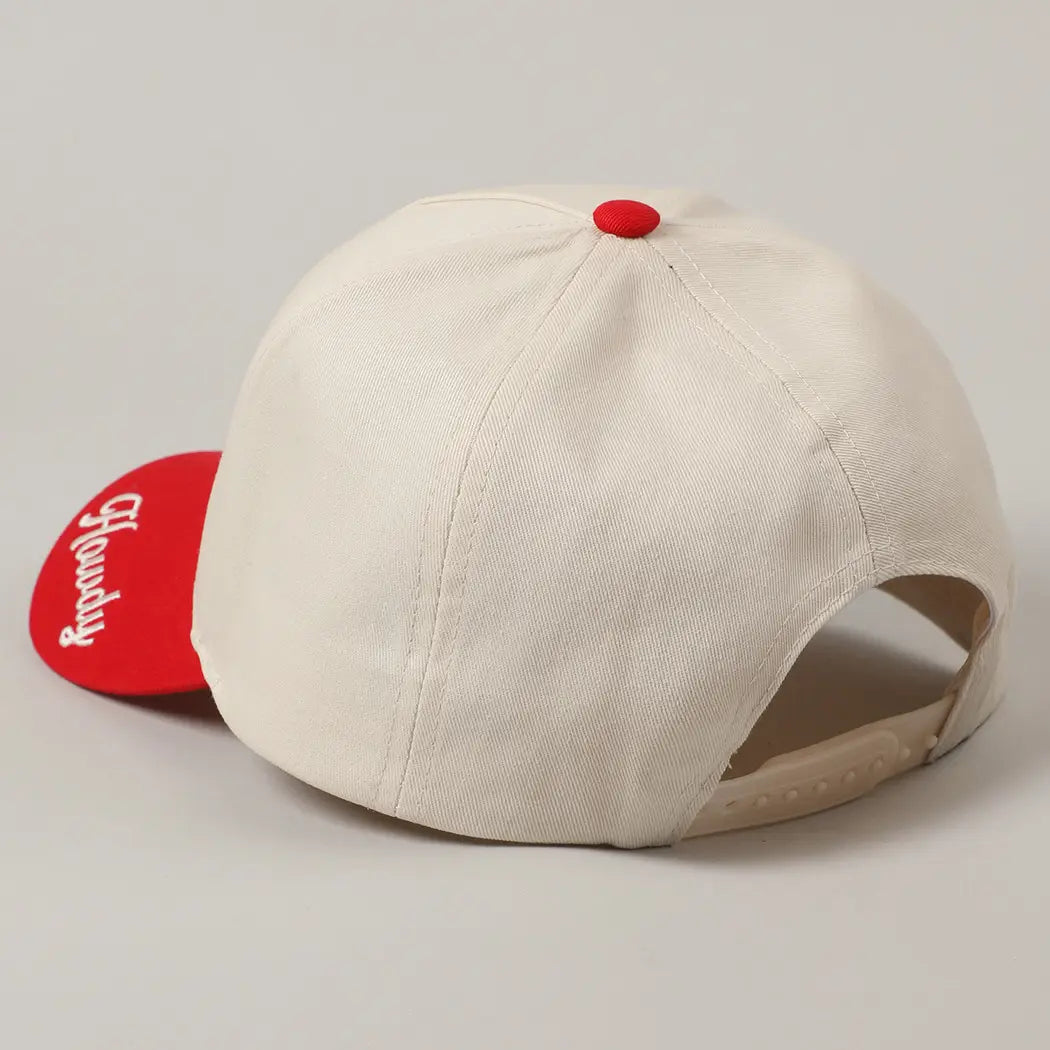 Buffalo Belle - Cowboy Patch Red Cap