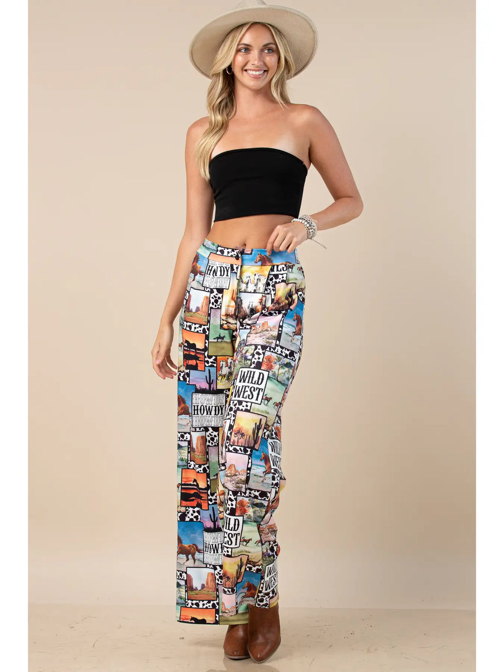 Buffalo Belle - Womens Diana Wild West Print Pants