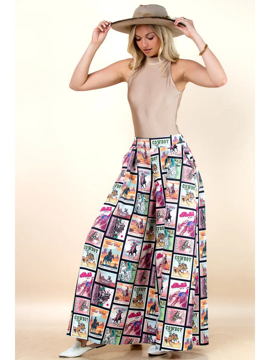 Buffalo Belle - Womens Cowboy Mafia Flare Pants