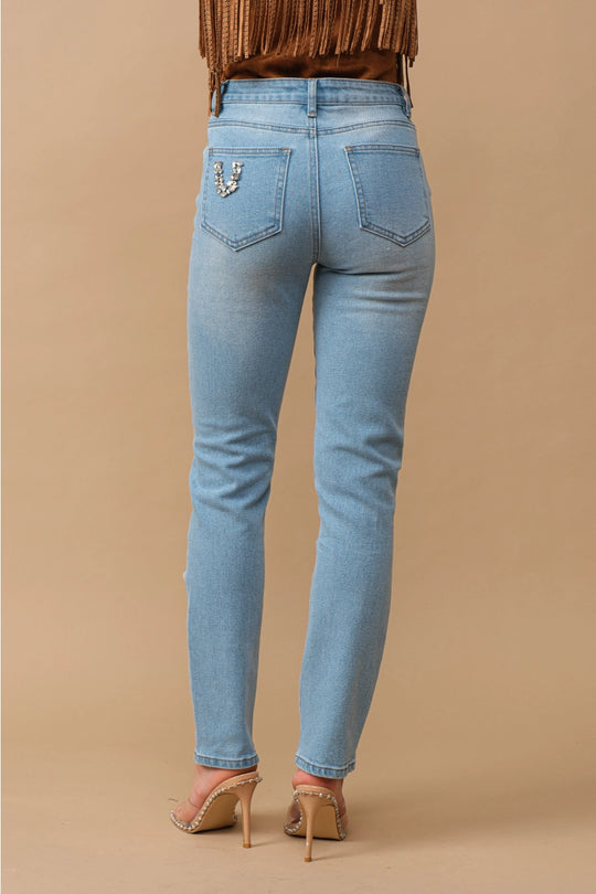 Buffalo Belle - Georgia Rhinestone Embroidered Jeans