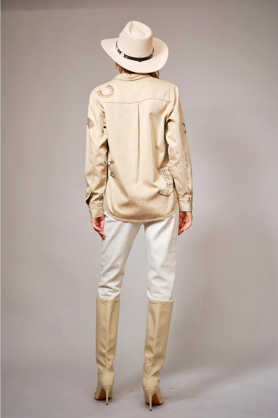 Buffalo Belle - Western Embroidered Snap Button Shirt