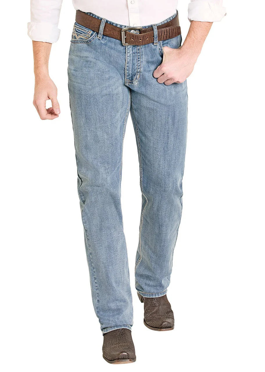 Rock & Roll - Mens Donny Light Wash Bootcut Jeans