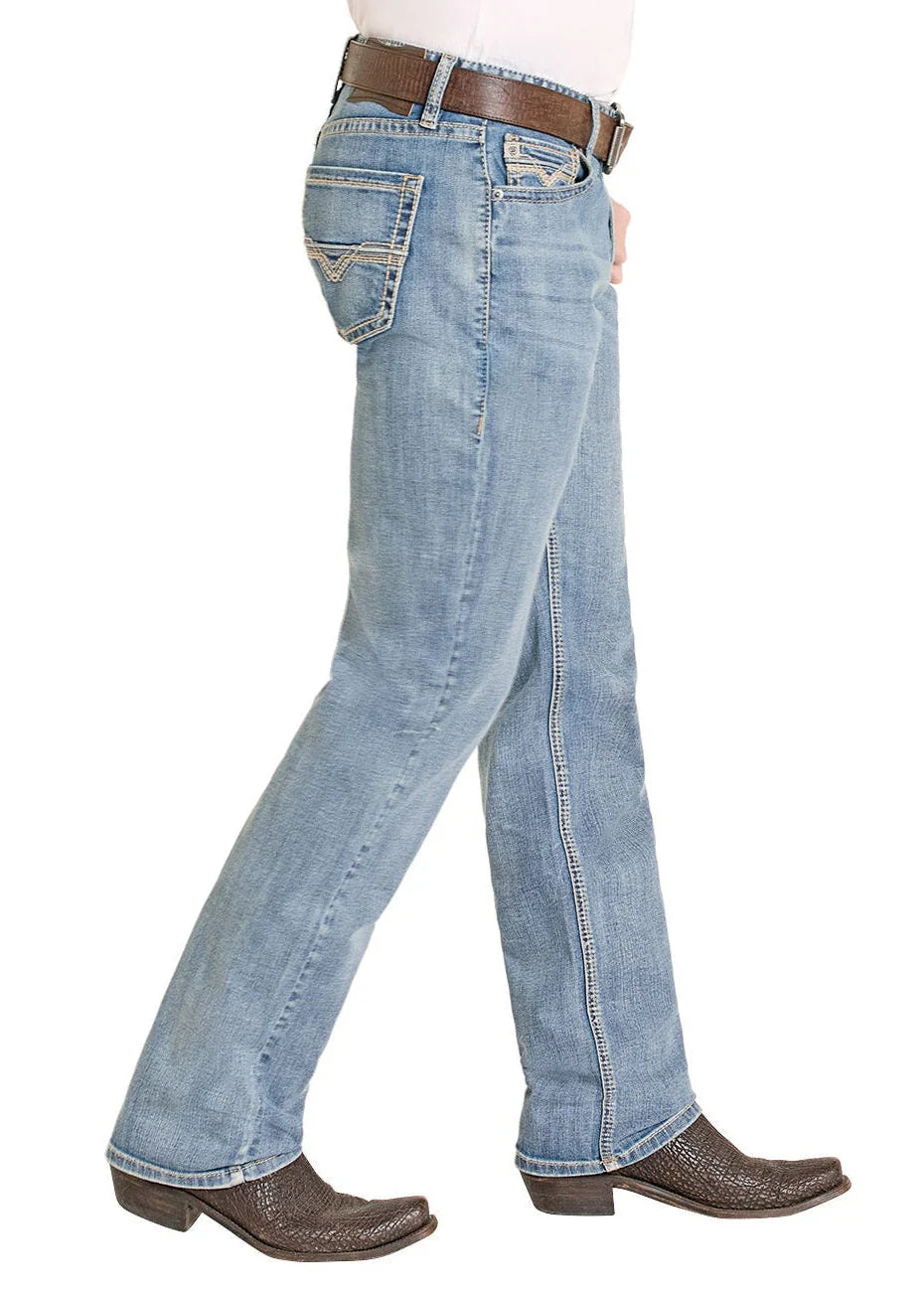 Rock & Roll - Mens Donny Light Wash Bootcut Jeans