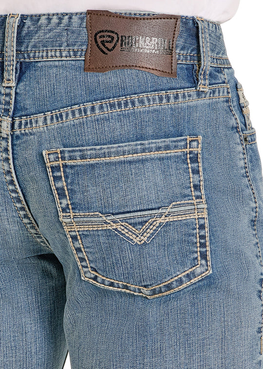 Rock & Roll - Mens Donny Light Wash Bootcut Jeans
