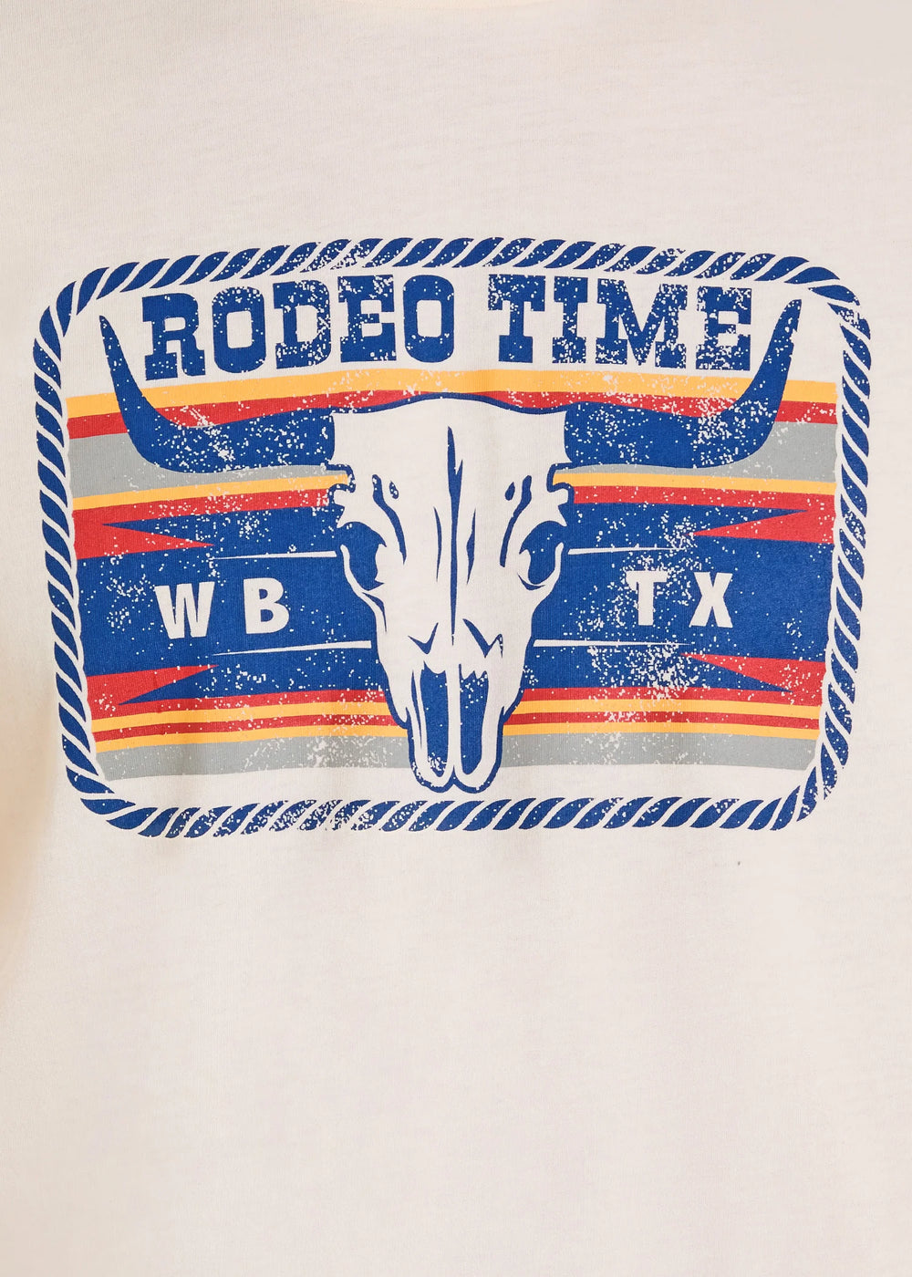 Rock & Roll - Mens Cream Rodeo Time Tee
