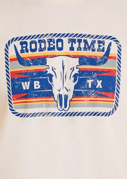 Rock & Roll - Mens Cream Rodeo Time Tee