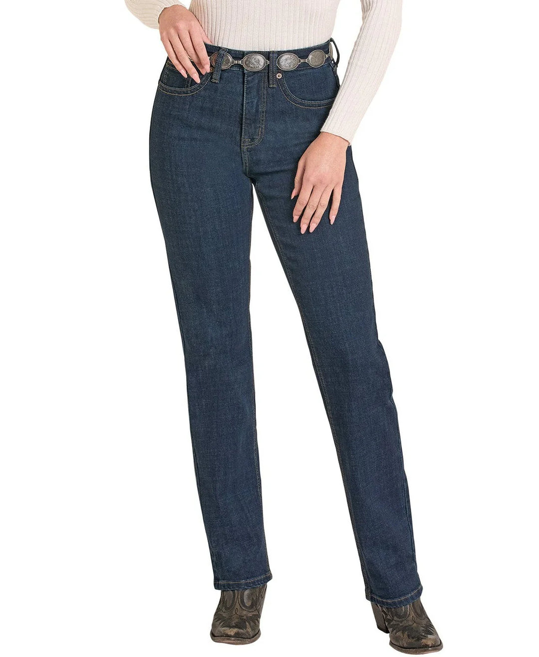 Rock & Roll - Women's High Rise Boot Stitch Bootcut Jeans